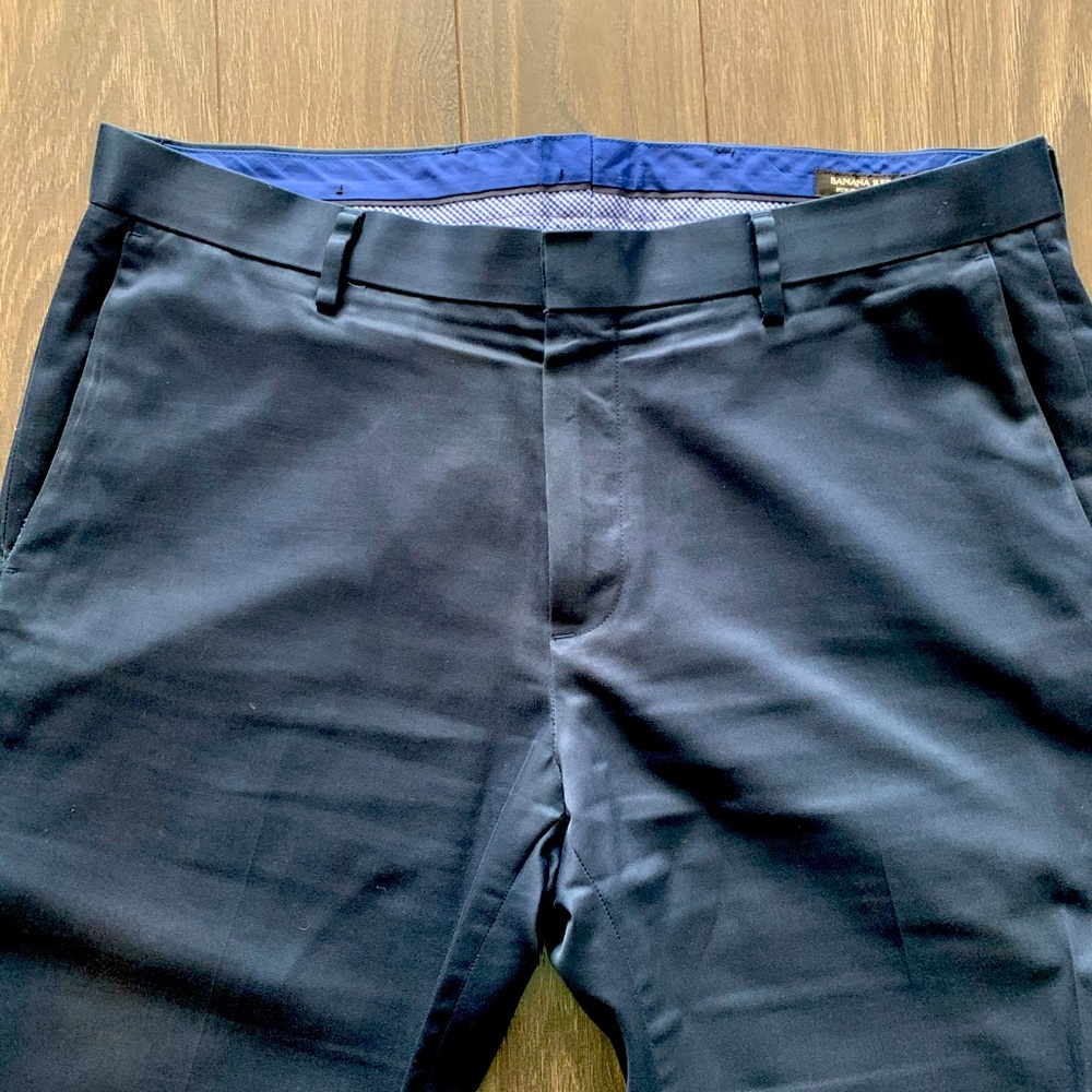 Banana Republic Dress Pants 33W Navy Blue